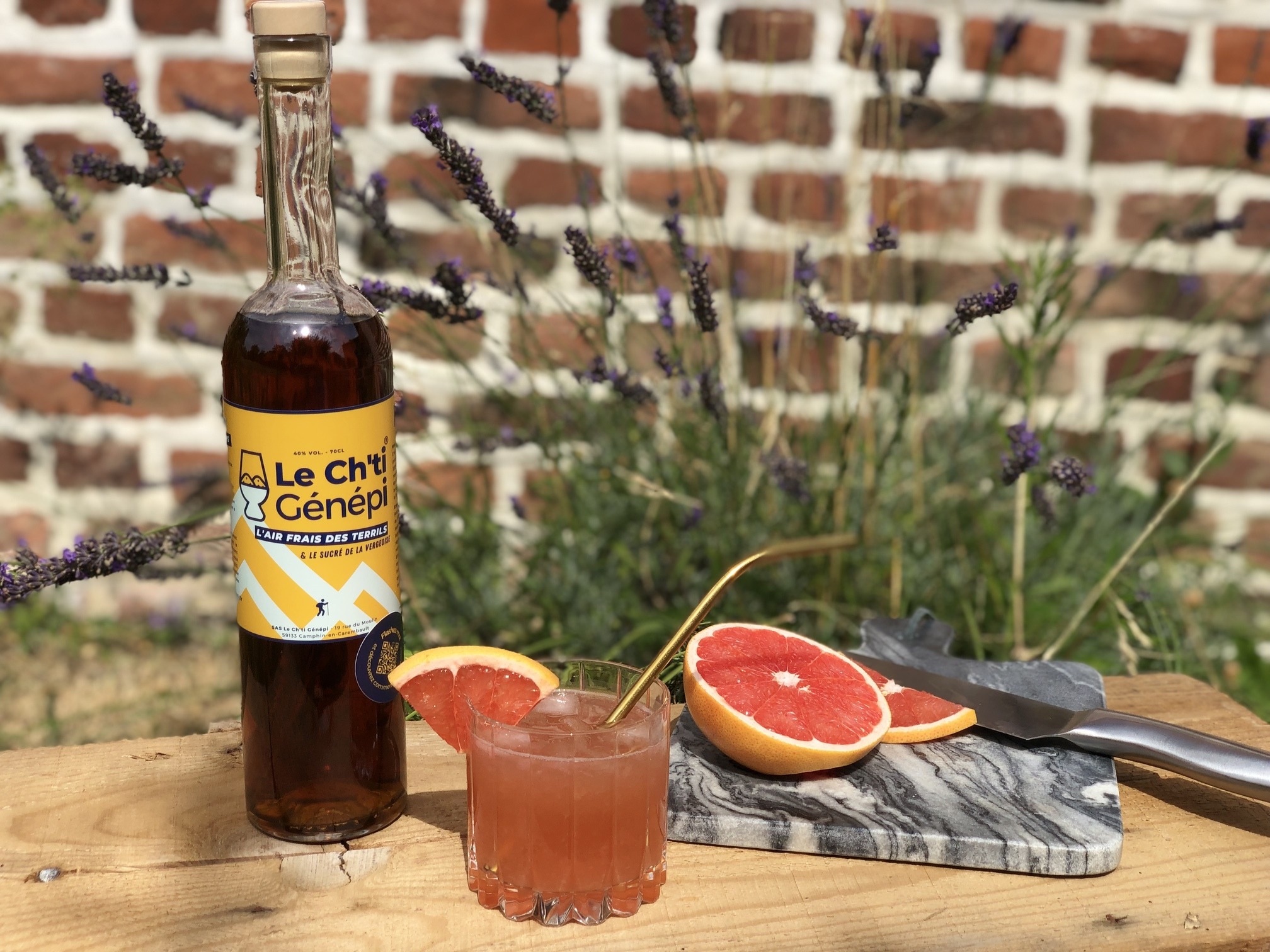 Le cocktail la rosée du soir au pamplemousse Le cocktail la rosée du soir au pamplemousse